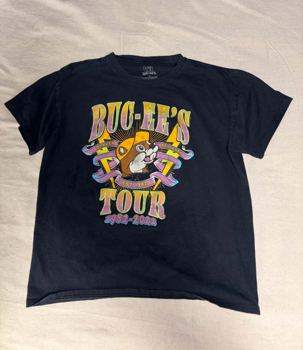Buc-ee’s Beaver Believer Tour T-Shirt 1982–2022 – Size L